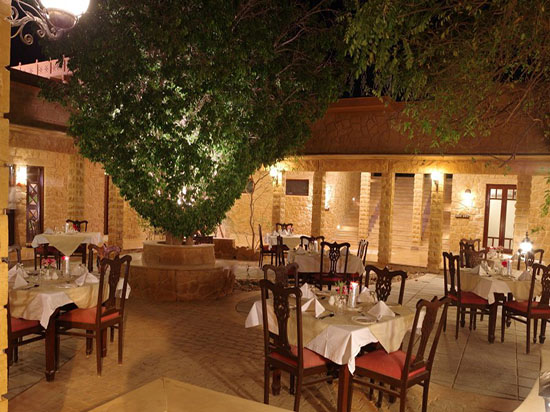 Open courtyard dining